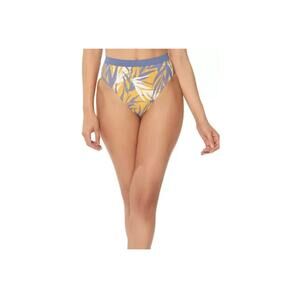 Red Carter Women High Leg High Waist Bottom Gray/Yellow Size M